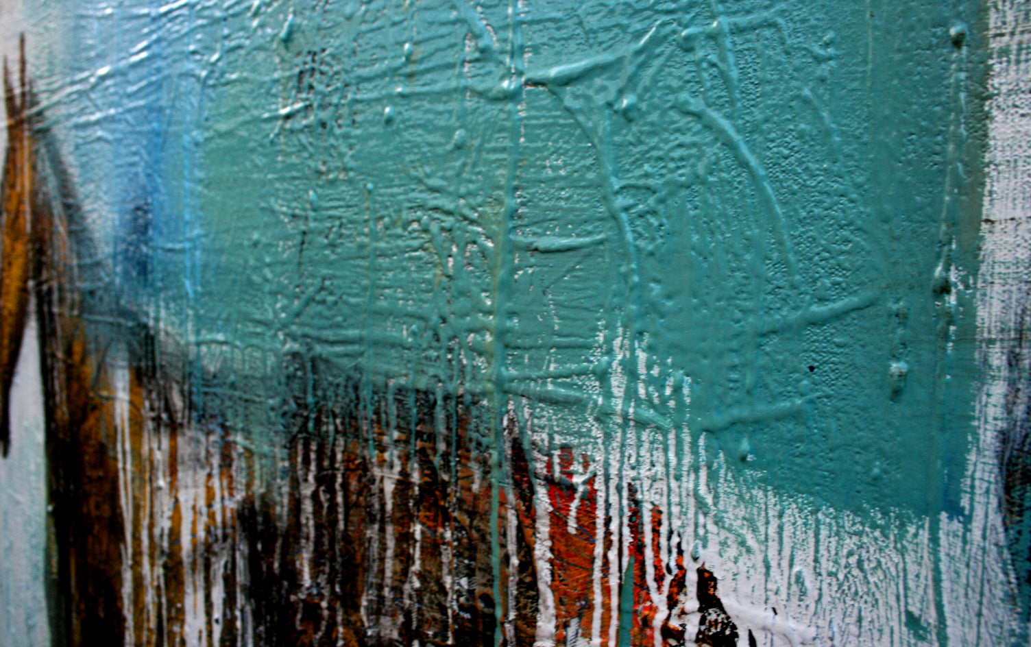 A Horse With Drips 3 by Scott Dykema |  Closeup View of Artwork 