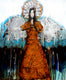 Original art for sale at UGallery.com | A Set of Silver Wings and a Silver Halo by Scott Dykema | $925 | mixed media artwork | 30' h x 24.5' w | thumbnail 1