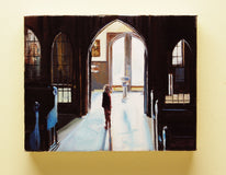 Original art for sale at UGallery.com | Baptistry at St. John's by Onelio Marrero | $425 | oil painting | 8' h x 10' w | thumbnail 3