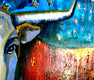 Original art for sale at UGallery.com | A Colorful Beast by Scott Dykema | $7,075 | mixed media artwork | 48' h x 60' w | thumbnail 2