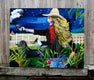 Original art for sale at UGallery.com | On The Other Side of The Fence by Scott Dykema | $6,500 | mixed media artwork | 48' h x 60' w | thumbnail 4