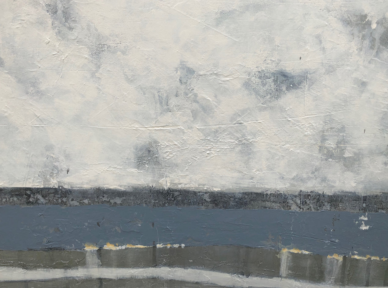 Across the River II by Pat Forbes |  Closeup View of Artwork 