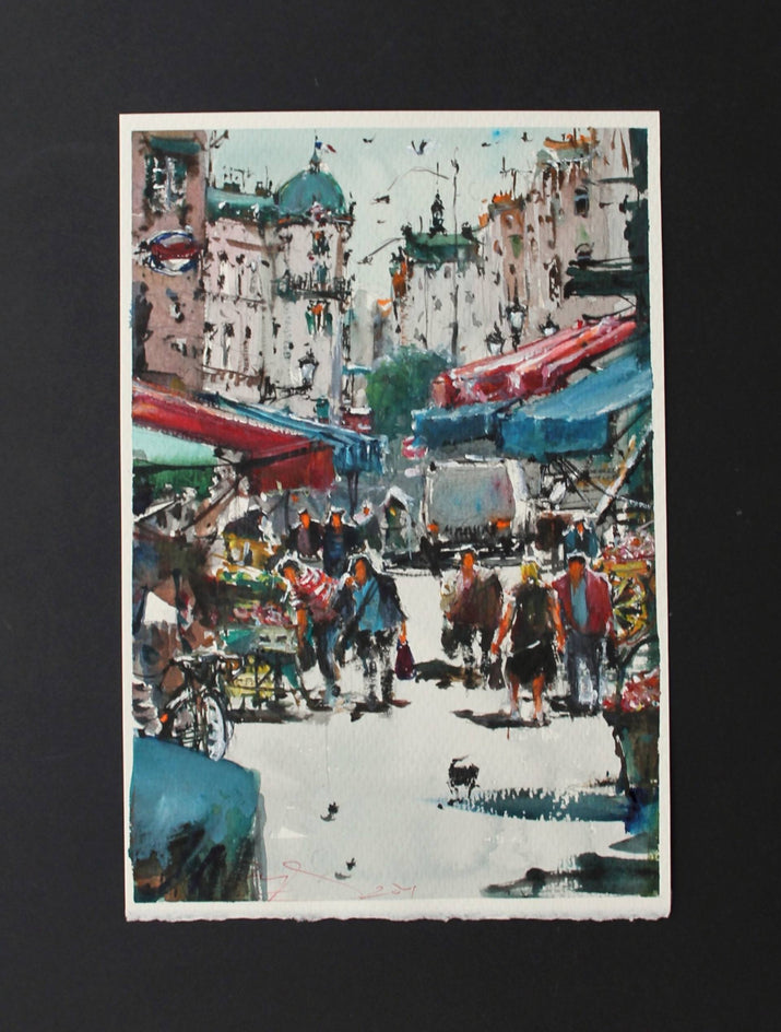 Paris Local Market by Maximilian Damico |  Context View of Artwork 