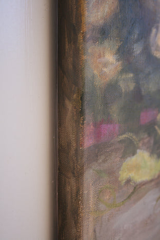 Tea and Posies by Lisa Nielsen |  Side View of Artwork 