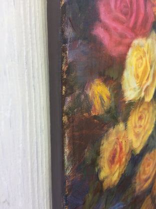 A Riot of Roses by Lisa Nielsen |  Side View of Artwork 