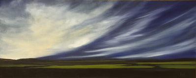 Original art for sale at UGallery.com | Aerial Dramatics IX by Mandy Main | $1,225 | oil painting | 16' h x 40' w | thumbnail 1
