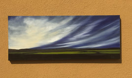 Original art for sale at UGallery.com | Aerial Dramatics IX by Mandy Main | $1,225 | oil painting | 16' h x 40' w | thumbnail 3