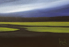 Original art for sale at UGallery.com | Aerial Dramatics IX by Mandy Main | $1,225 | oil painting | 16' h x 40' w | thumbnail 4