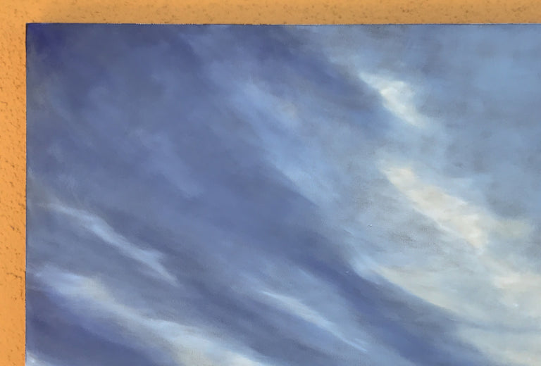 Aerial Dramatics XII by Mandy Main |  Side View of Artwork 