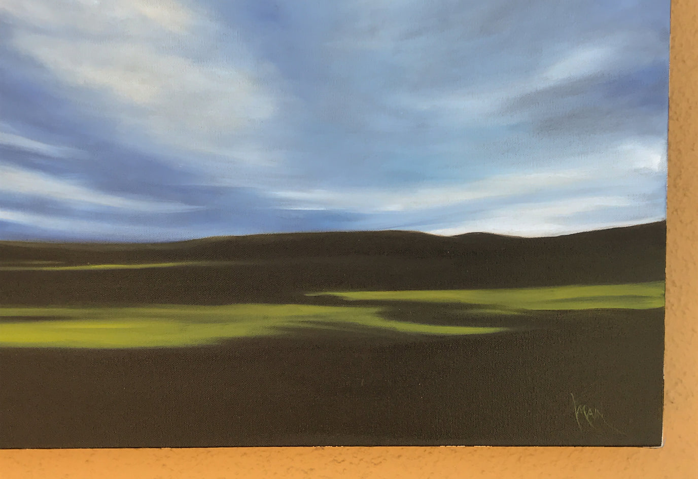 Aerial Dramatics XII by Mandy Main |  Closeup View of Artwork 