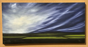 Original art for sale at UGallery.com | Aerial Dramatics XVII by Mandy Main | $1,525 | oil painting | 24' h x 48' w | thumbnail 3