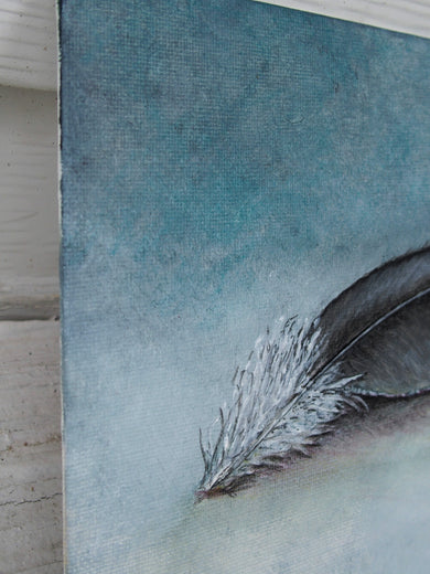A Feather From Far Away by Jennifer Ross |  Side View of Artwork 