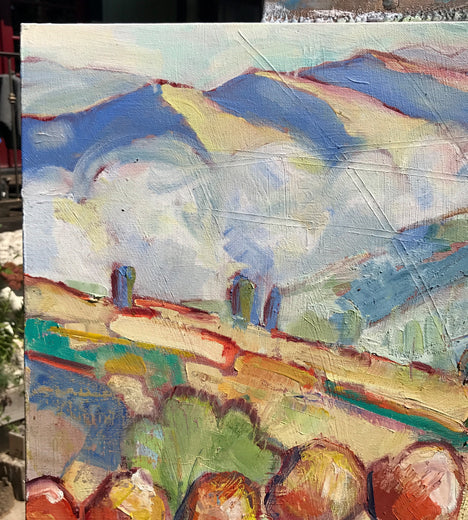 Afternoon Glow, Carmel Valley by James Hartman |  Side View of Artwork 