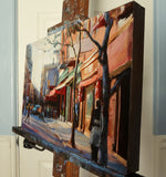 Original art for sale at UGallery.com | Afternoon in Greenwich Village II by Jonelle Summerfield | $700 | oil painting | 12' h x 18' w | thumbnail 2