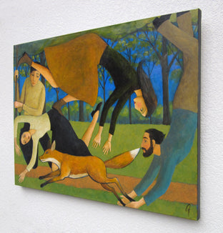 After the Fox by Glenn Quist |  Side View of Artwork 