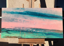 Original art for sale at UGallery.com | Let Yourself Be Surprised by Agata Kijanka | $3,900 | mixed media artwork | 30' h x 60' w | thumbnail 3