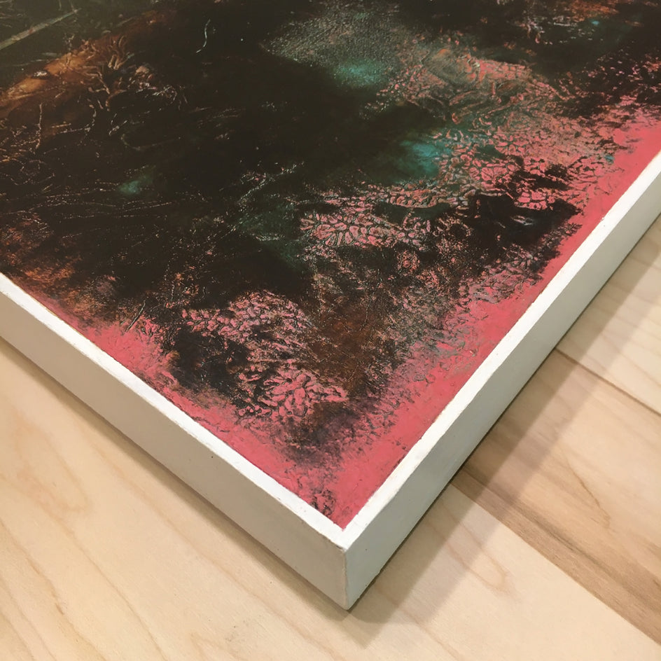 The Night Will Share Its Secrets by Agata Kijanka |  Side View of Artwork 