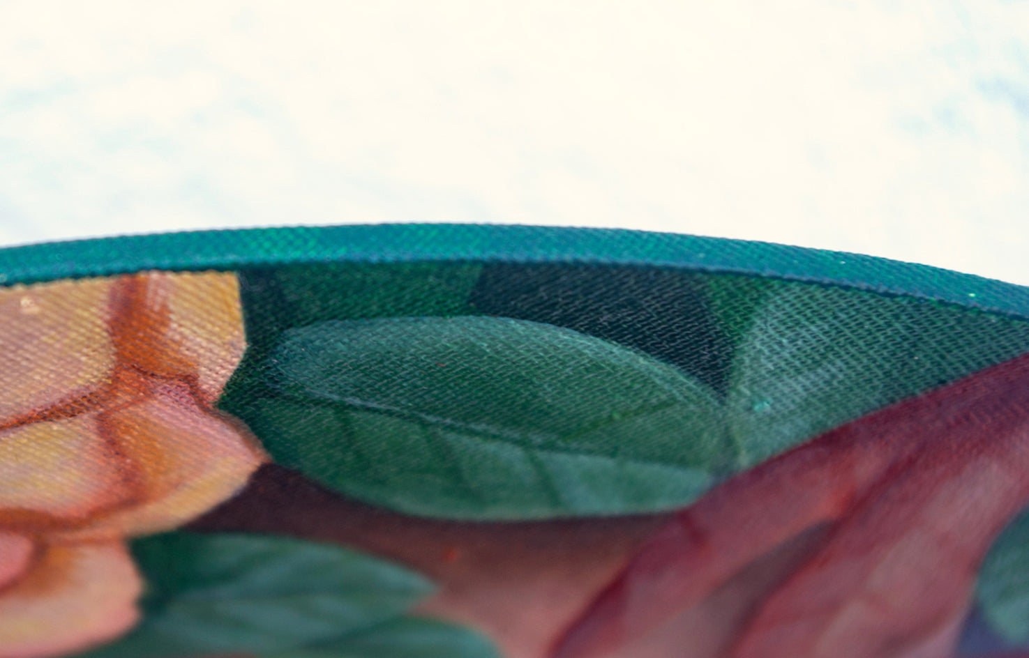 The Silence of the Roses by Agnieszka Potrzebnicka |  Side View of Artwork 