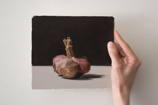 Original art for sale at UGallery.com | Garlic by Daniel Caro | $650 | oil painting | 7.08' h x 7.87' w | photo 3