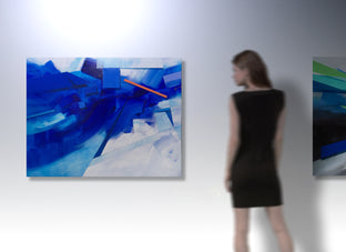 Original art for sale at UGallery.com | Abstract Landscape 70 by Paul Kirley | $2,125 | acrylic painting | 36' h x 48' w | photo 3