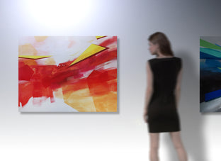 Original art for sale at UGallery.com | Abstract Landscape 71 by Paul Kirley | $2,400 | acrylic painting | 36' h x 48' w | photo 2