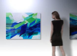 Original art for sale at UGallery.com | Abstract Landscape 72 by Paul Kirley | $2,400 | acrylic painting | 36' h x 48' w | photo 3