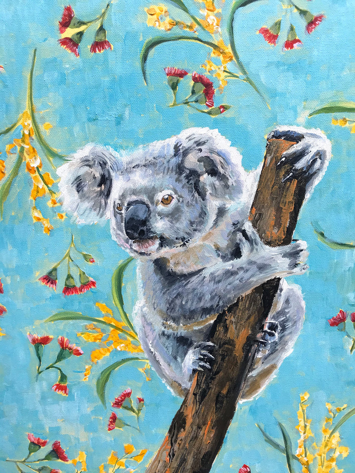 Koala by Alana Clumeck |  Closeup View of Artwork 