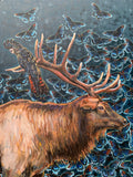 Original art for sale at UGallery.com | Nights Flight by Alana Clumeck | $2,375 | acrylic painting | 30' h x 40' w | thumbnail 4