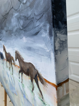 Original art for sale at UGallery.com | Free Rein by Alana Clumeck | $2,600 | mixed media artwork | 30' h x 48' w | photo 2