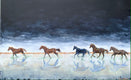 Original art for sale at UGallery.com | Free Rein by Alana Clumeck | $2,600 | mixed media artwork | 30' h x 48' w | thumbnail 1