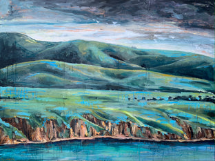 Original art for sale at UGallery.com | The Best of Both Worlds by Alana Clumeck | $2,600 | mixed media artwork | 36' h x 48' w | photo 1