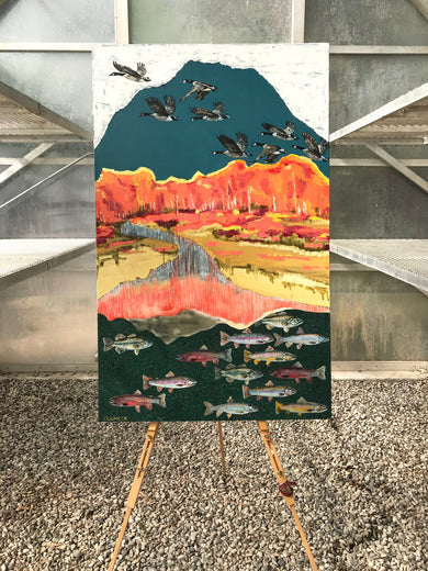 The Mountains are Calling by Alana Clumeck |  Context View of Artwork 