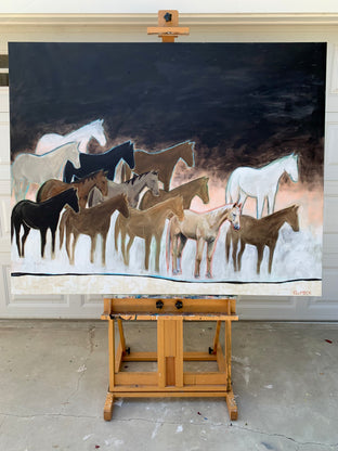 Original art for sale at UGallery.com | The One by Alana Clumeck | $4,600 | mixed media artwork | 48' h x 60' w | photo 3
