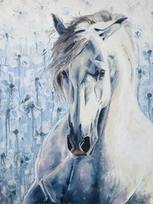 Original art for sale at UGallery.com | Brave One by Alana Clumeck | $2,500 | oil painting | 48' h x 36' w | photo 1