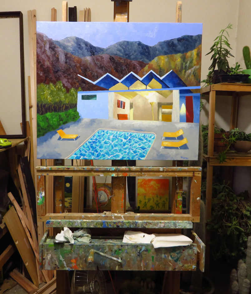 Alexander Modern 2 by Mitchell Freifeld |  Side View of Artwork 