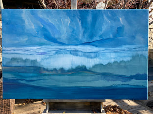 Original art for sale at UGallery.com | A Winter Dream by Alicia Dunn | $2,500 | acrylic painting | 30' h x 48' w | photo 3