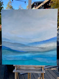 Original art for sale at UGallery.com | Hazy Sundays by Alicia Dunn | $1,700 | acrylic painting | 36' h x 36' w | thumbnail 2