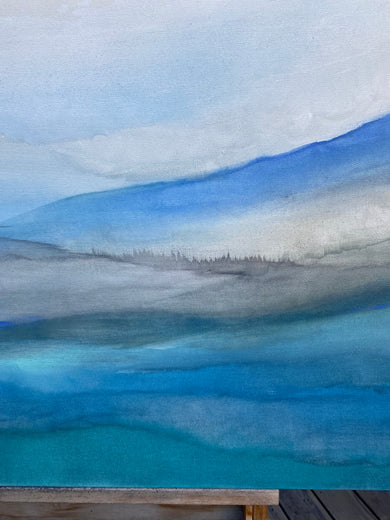 Hazy Sundays by Alicia Dunn |   Closeup View of Artwork 