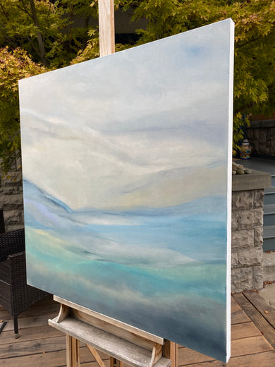 Oyster Bay by Alicia Dunn |  Side View of Artwork 