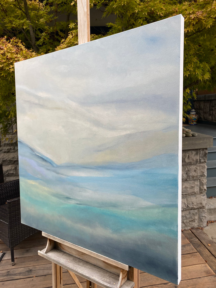 Oyster Bay by Alicia Dunn |  Side View of Artwork 
