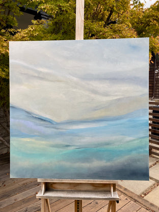 Original art for sale at UGallery.com | Oyster Bay by Alicia Dunn | $1,700 | acrylic painting | 36' h x 36' w | photo 3