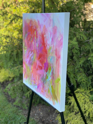 Original art for sale at UGallery.com | Abstract Garden by Alix Palo | $550 | acrylic painting | 24' h x 24' w | photo 2