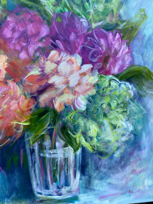 Original art for sale at UGallery.com | Flowers Are the Star by Alix Palo | $900 | acrylic painting | 36' h x 36' w | photo 4