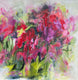 Original art for sale at UGallery.com | Red Bouquet by Alix Palo | $900 | acrylic painting | 36' h x 36' w | thumbnail 1