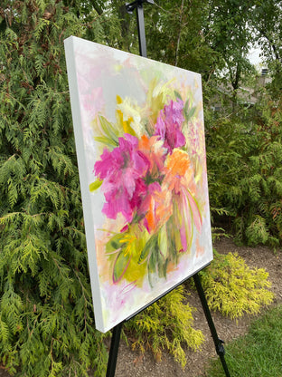 Spring Still Life with Flowers by Alix Palo |  Side View of Artwork 