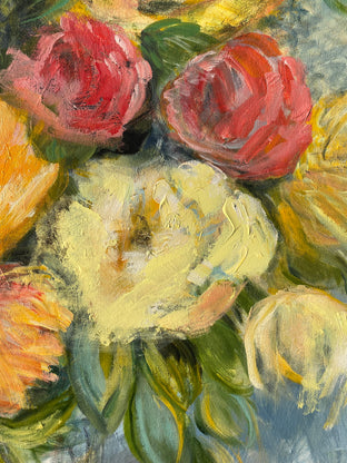 Yellow Floral Bouquet by Alix Palo |   Closeup View of Artwork 