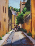 Original art for sale at UGallery.com | An Alley in Aix by Jonelle Summerfield | $525 | oil painting | 14' h x 11' w | thumbnail 1