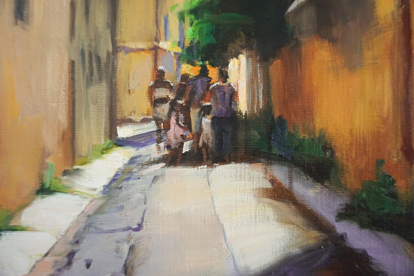 An Alley in Aix by Jonelle Summerfield |  Closeup View of Artwork 