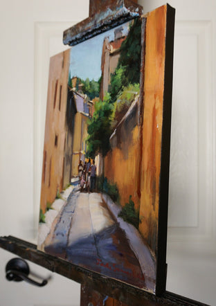 An Alley in Aix by Jonelle Summerfield |  Side View of Artwork 