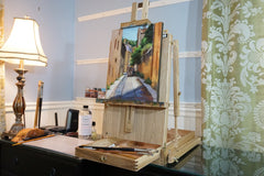 Original art for sale at UGallery.com | An Alley in Aix by Jonelle Summerfield | $525 | oil painting | 14' h x 11' w | thumbnail 3